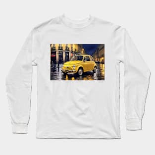 Yellow Fiat 500 Long Sleeve T-Shirt